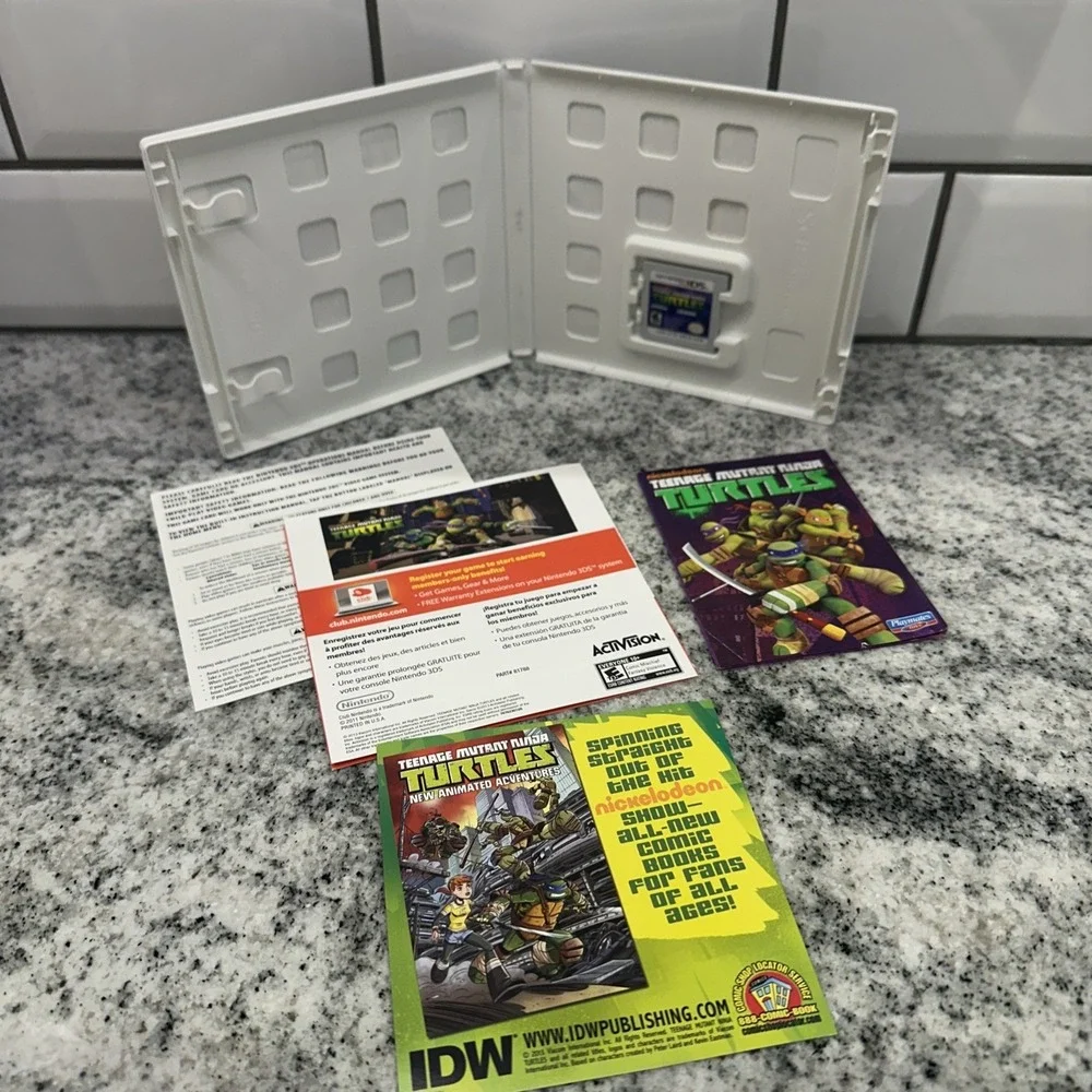 Nickelodeon Teenage Mutant Ninja Turtles TMNT (Nintendo 3DS, 2013) 2D &‎ 3D